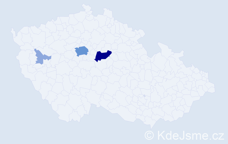 Příjmení: 'Mňoučková', počet výskytů 12 v celé ČR