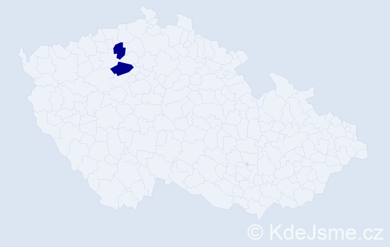 Příjmení: 'Espinosová', počet výskytů 4 v celé ČR