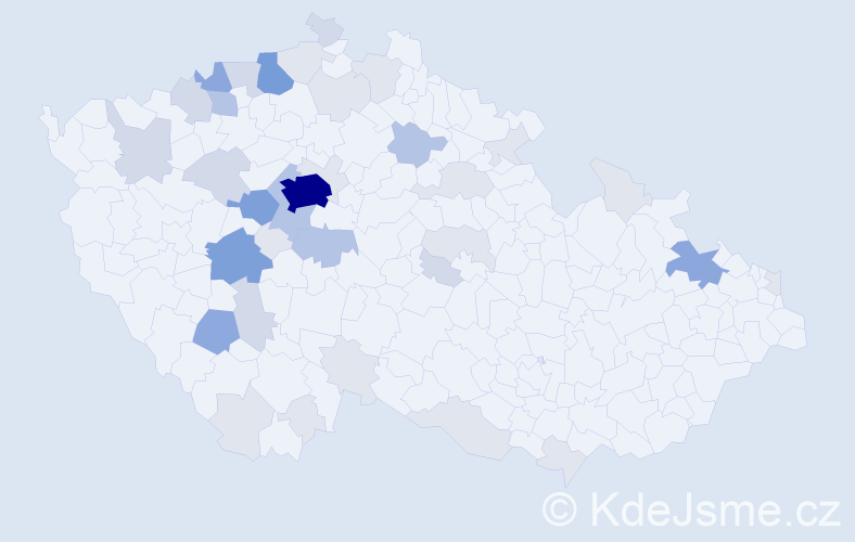 Příjmení: 'Korejsová', počet výskytů 126 v celé ČR