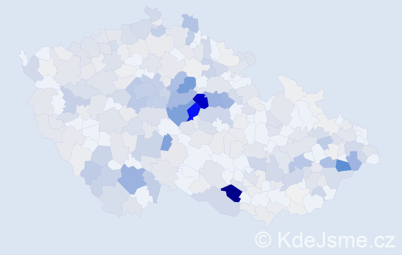 Příjmení: 'Vančurová', počet výskytů 1321 v celé ČR