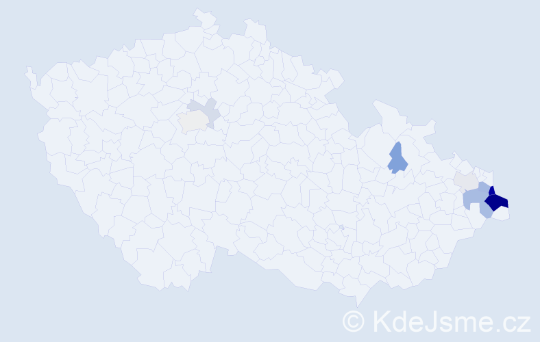 Příjmení: 'Mendrok', počet výskytů 29 v celé ČR
