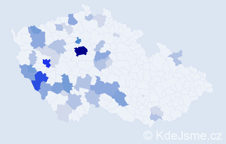 Příjmení: 'Prantl', počet výskytů 122 v celé ČR