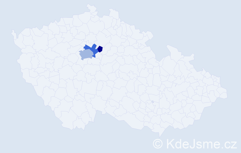 Příjmení: 'Floriánek', počet výskytů 8 v celé ČR