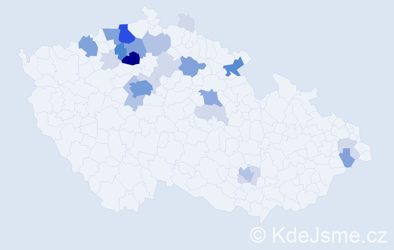 Příjmení: 'Krpešová', počet výskytů 82 v celé ČR