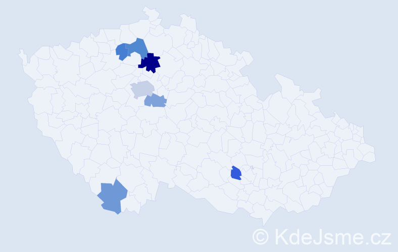 Příjmení: 'Timoshenko', počet výskytů 13 v celé ČR