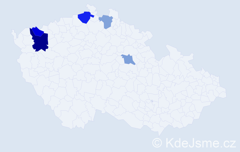 Příjmení: 'Kasičová', počet výskytů 8 v celé ČR