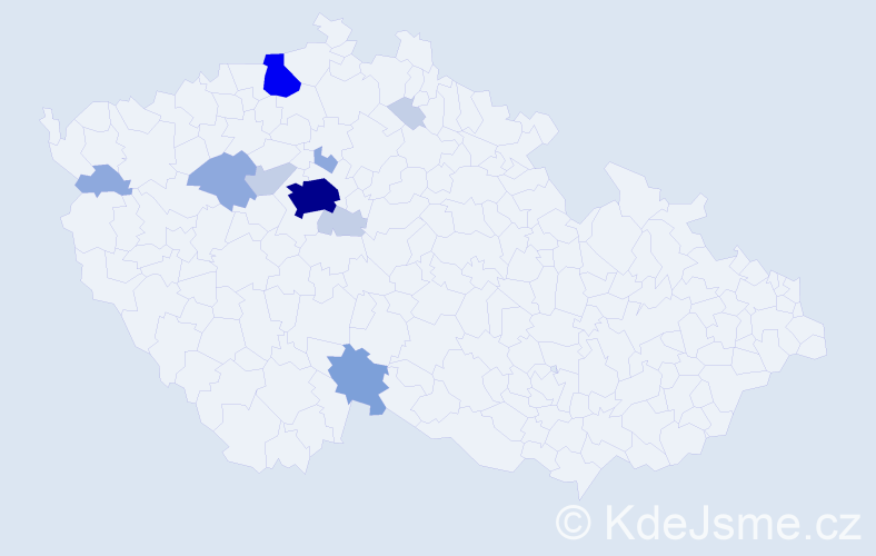 Příjmení: 'Dobrodinský', počet výskytů 32 v celé ČR