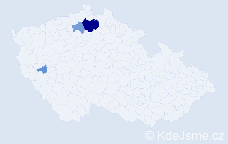 Příjmení: 'Kušnerik', počet výskytů 11 v celé ČR