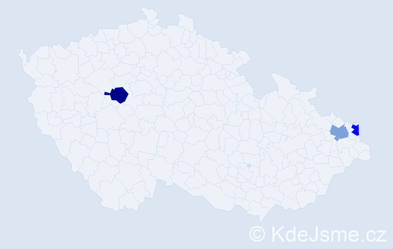 Příjmení: 'Sidiropulosová', počet výskytů 3 v celé ČR
