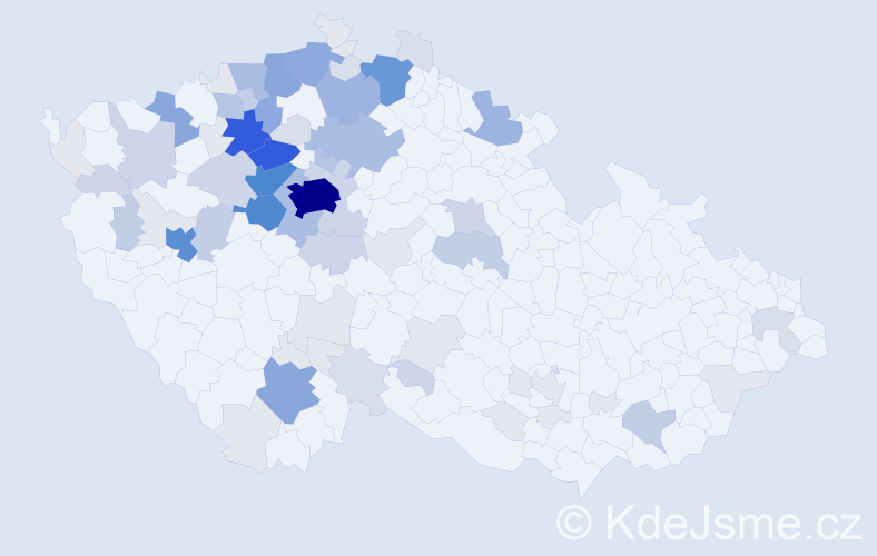 Příjmení: 'Paur', počet výskytů 329 v celé ČR