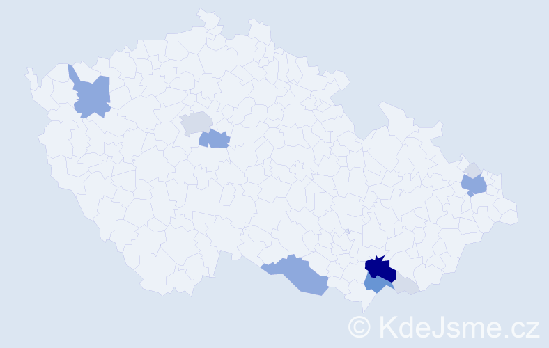 Příjmení: 'Profotová', počet výskytů 42 v celé ČR