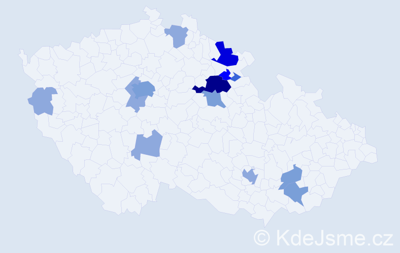 Příjmení: 'Vyhlídová', počet výskytů 35 v celé ČR