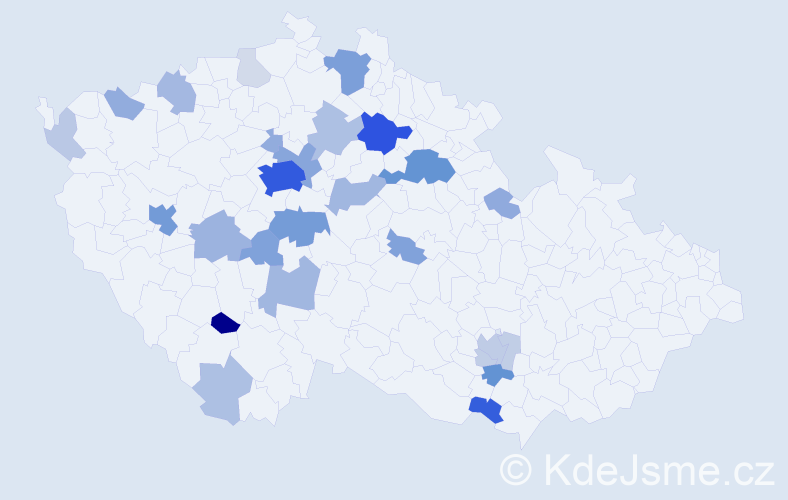 Příjmení: 'Bokoch', počet výskytů 128 v celé ČR