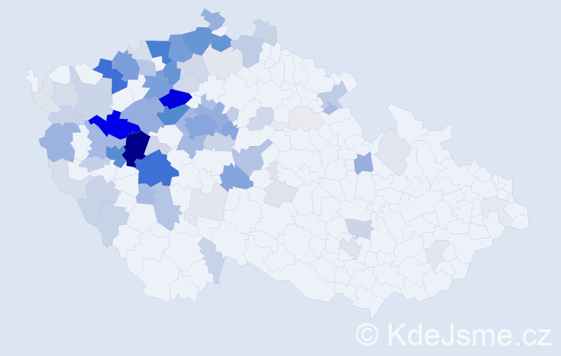 Příjmení: 'Bernášková', počet výskytů 366 v celé ČR