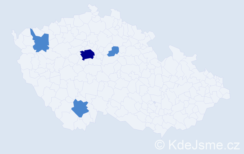 Příjmení: 'Chistyakov', počet výskytů 6 v celé ČR