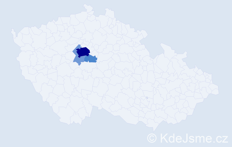 Příjmení: 'Durňák', počet výskytů 11 v celé ČR