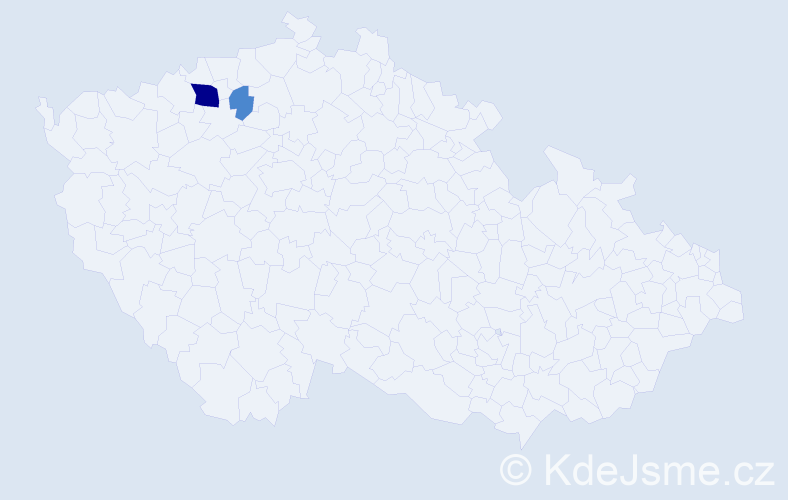 Příjmení: 'Radbová', počet výskytů 4 v celé ČR