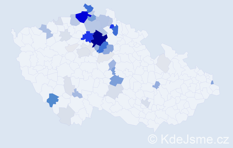 Příjmení: 'Hodboďová', počet výskytů 193 v celé ČR