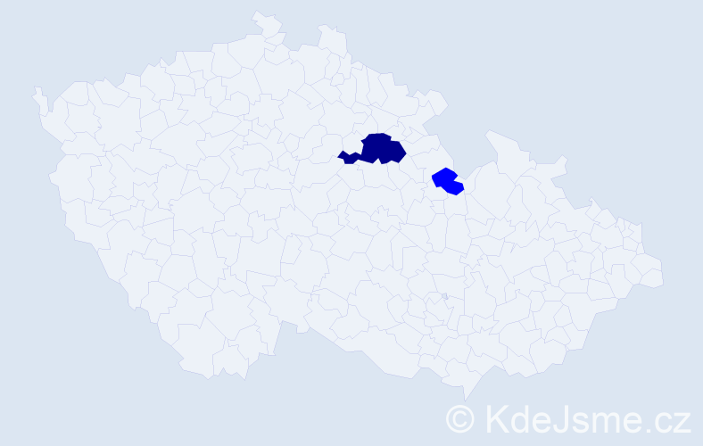 Příjmení: 'Dorčinec', počet výskytů 3 v celé ČR