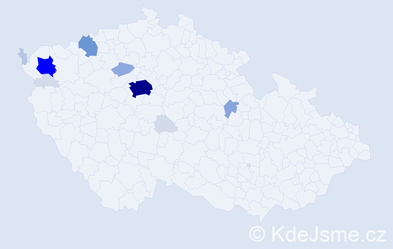 Příjmení: 'Träger', počet výskytů 47 v celé ČR
