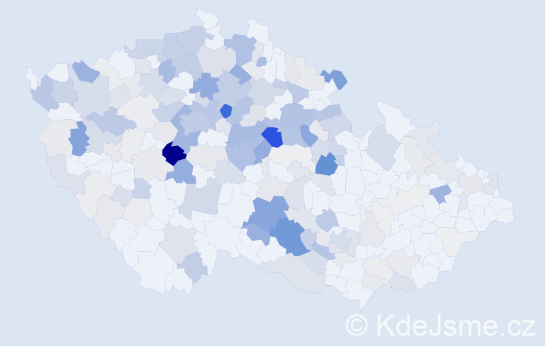 Příjmení: 'Rambousek', počet výskytů 832 v celé ČR