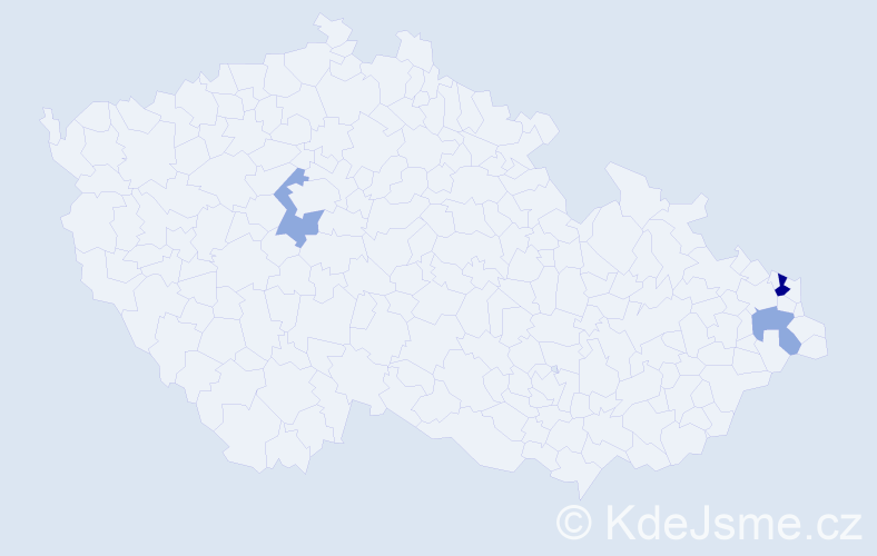 Příjmení: 'Weglarzová', počet výskytů 7 v celé ČR