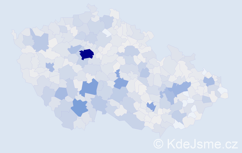 Příjmení: 'Švec', počet výskytů 4622 v celé ČR