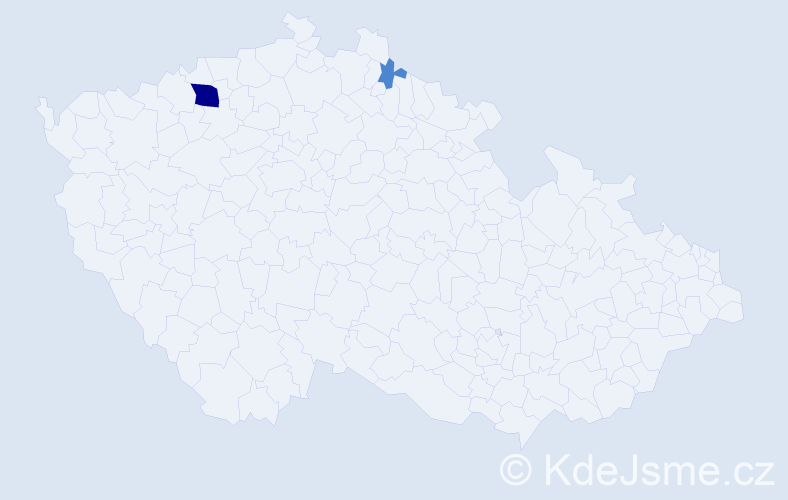 Příjmení: 'Wabnitzová', počet výskytů 4 v celé ČR