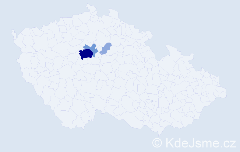 Příjmení: 'Lubertová', počet výskytů 9 v celé ČR