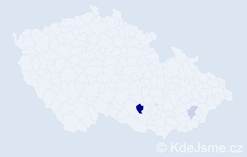 Příjmení: 'Boadu', počet výskytů 3 v celé ČR
