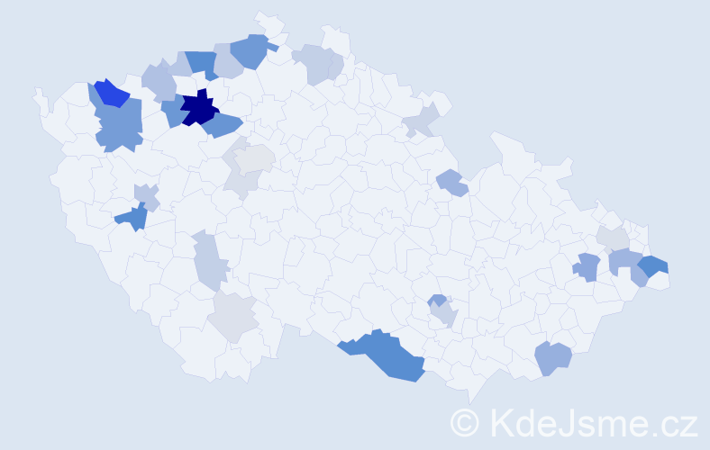 Příjmení: 'Belanová', počet výskytů 84 v celé ČR