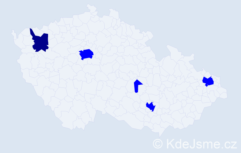Příjmení: 'Erdmann', počet výskytů 6 v celé ČR