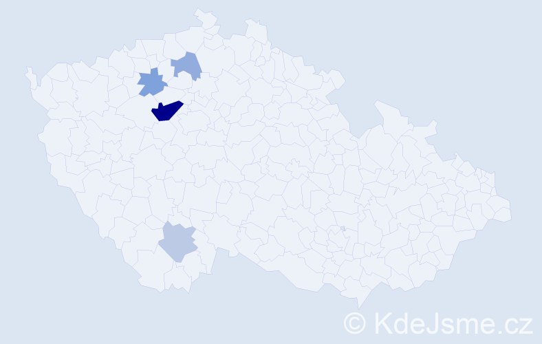 Příjmení: 'Modroch', počet výskytů 11 v celé ČR