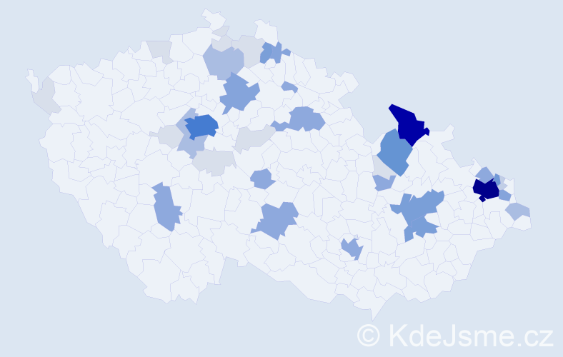 Příjmení: 'Nitsche', počet výskytů 152 v celé ČR