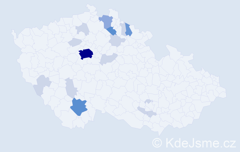 Příjmení: 'Petechel', počet výskytů 43 v celé ČR