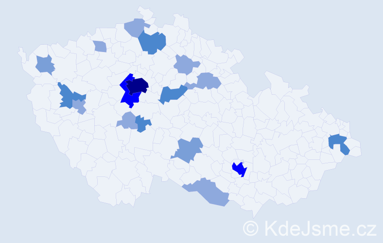 Příjmení: 'Phillips', počet výskytů 43 v celé ČR