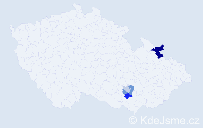 Příjmení: 'Busios', počet výskytů 5 v celé ČR