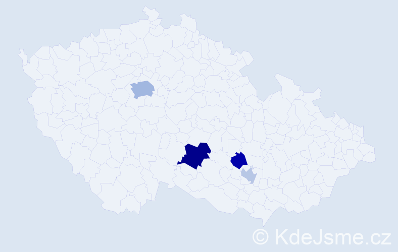 Příjmení: 'Tyminska', počet výskytů 9 v celé ČR