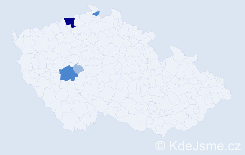 Příjmení: 'Račuk', počet výskytů 9 v celé ČR