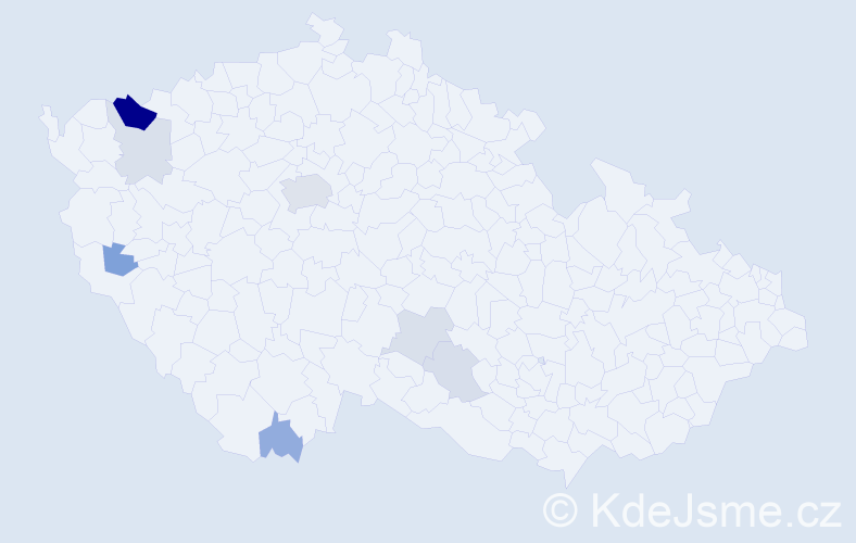 Příjmení: 'Ramsová', počet výskytů 20 v celé ČR
