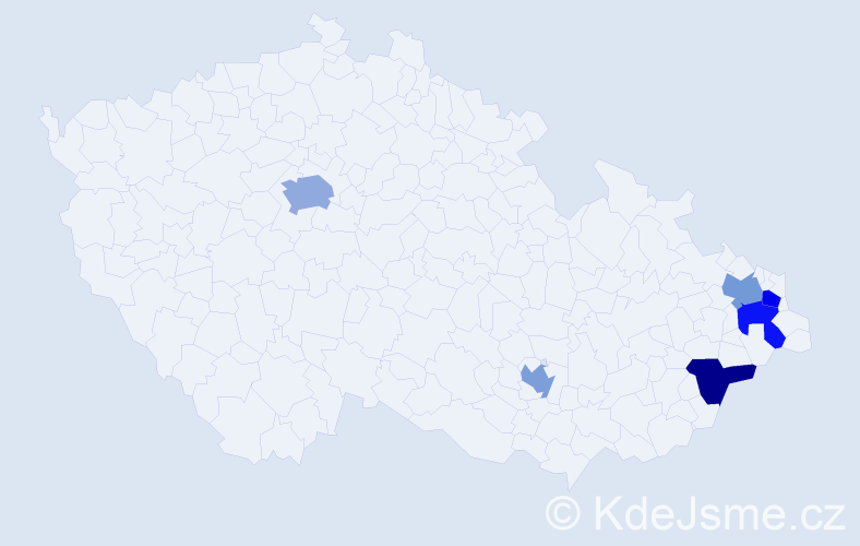 Příjmení: 'Schenker', počet výskytů 7 v celé ČR