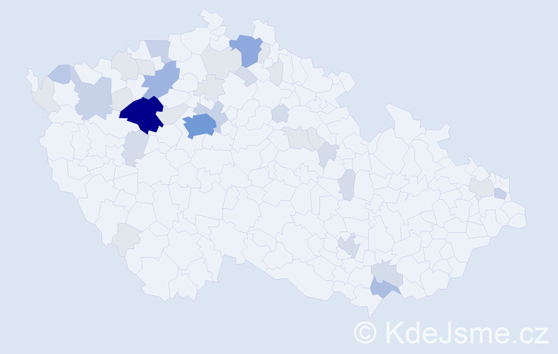 Příjmení: 'Gebhartová', počet výskytů 115 v celé ČR