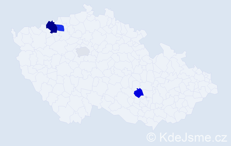 Příjmení: 'Kerliková', počet výskytů 7 v celé ČR