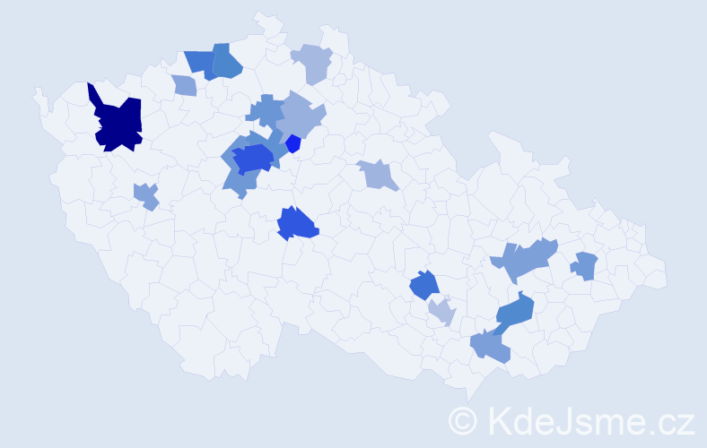 Příjmení: 'Kuzmenko', počet výskytů 59 v celé ČR