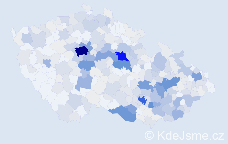 Příjmení: 'Kohoutek', počet výskytů 1469 v celé ČR