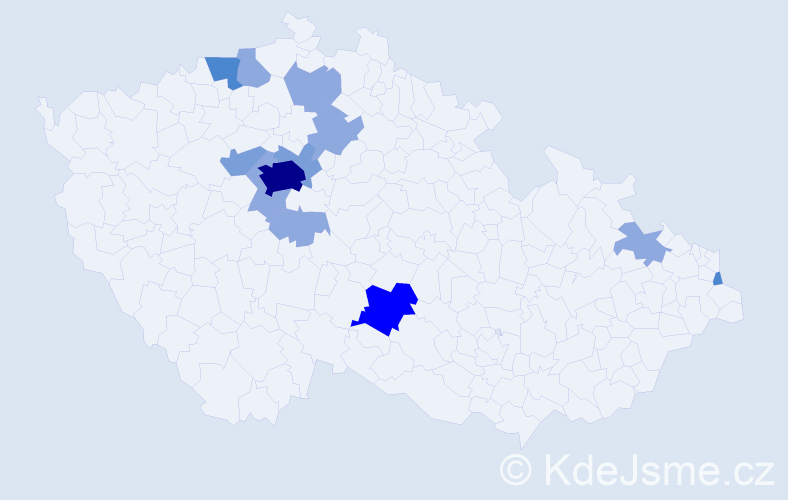 Příjmení: 'Saleh', počet výskytů 28 v celé ČR