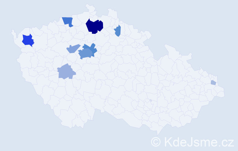 Příjmení: 'Kontová', počet výskytů 42 v celé ČR