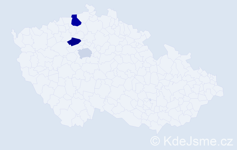 Příjmení: 'Angr', počet výskytů 14 v celé ČR