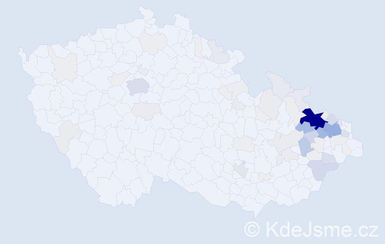 Příjmení: 'Škrobánek', počet výskytů 322 v celé ČR