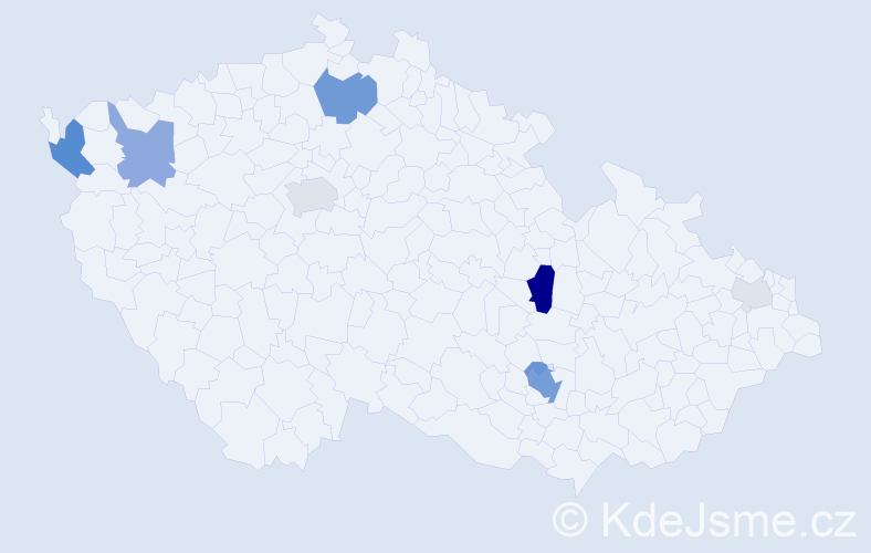 Příjmení: 'Fukar', počet výskytů 26 v celé ČR